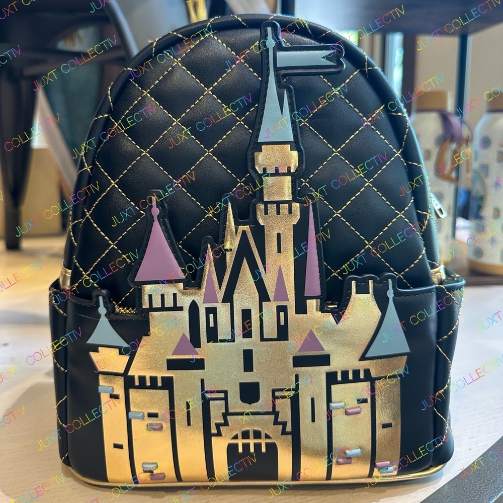 Disneyland 70th Anniversary Sleeping Beauty Castle Loungefly Mini Backpack